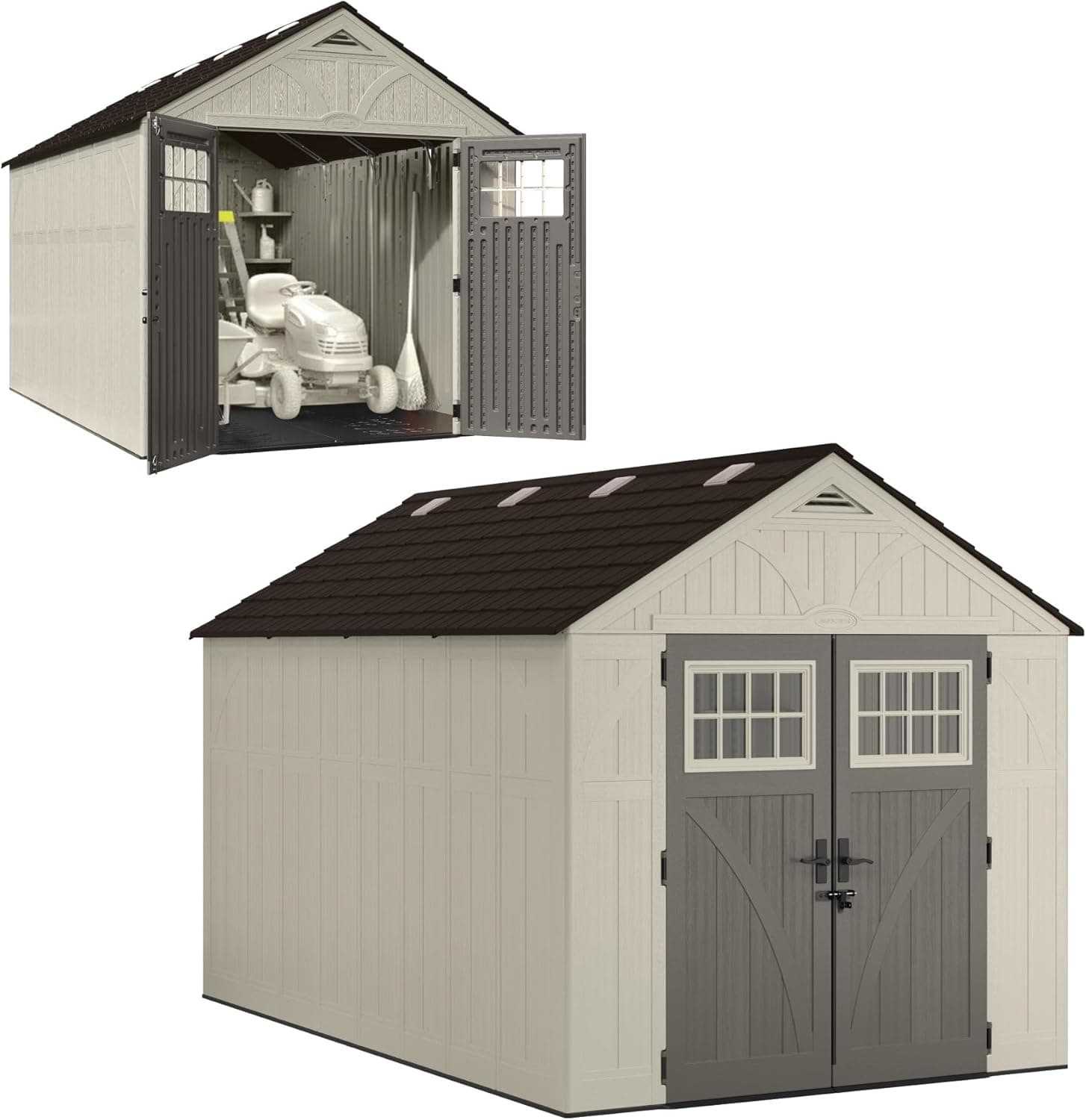 Amazon product: Suncast 8x10 Ft. Outdoor Storage Shed for backyard studio construction